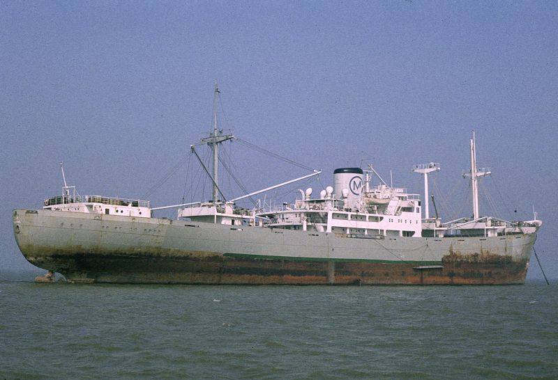 ZAK laid up in the River Blackwater Date: 5 September 1982.